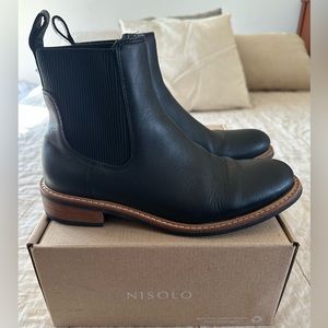 Nisolo Carmen Chelsea Leather Boot Black Size 9